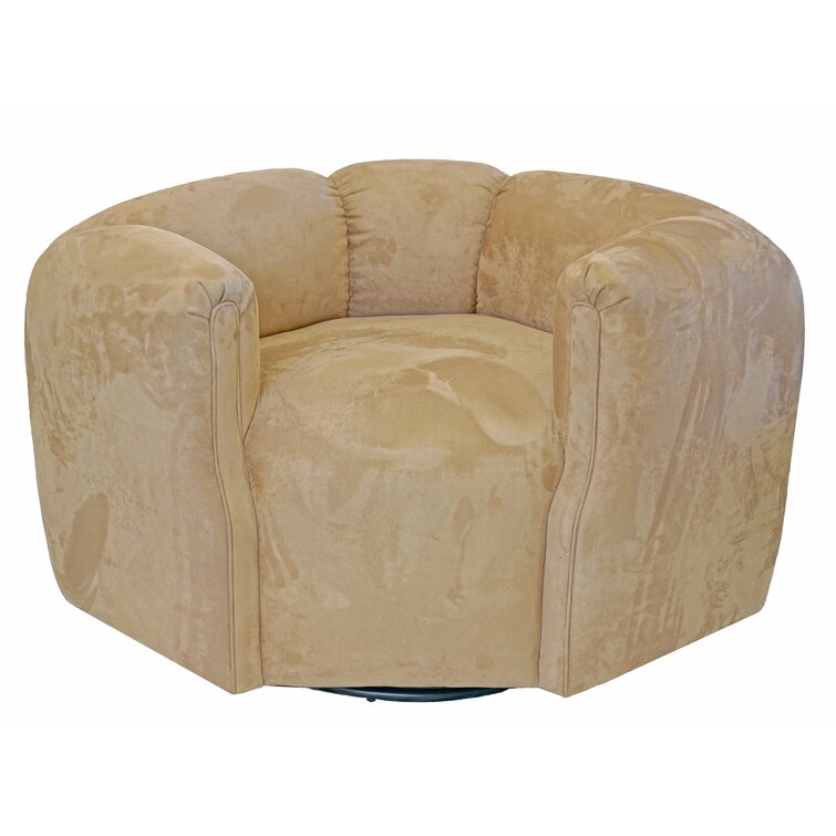 Suede tub online chair